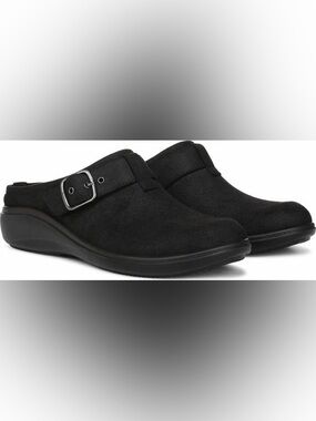 Women’s lifestride bzees Black balance Slip-On Mule clog arch cushion Buckle 9.5